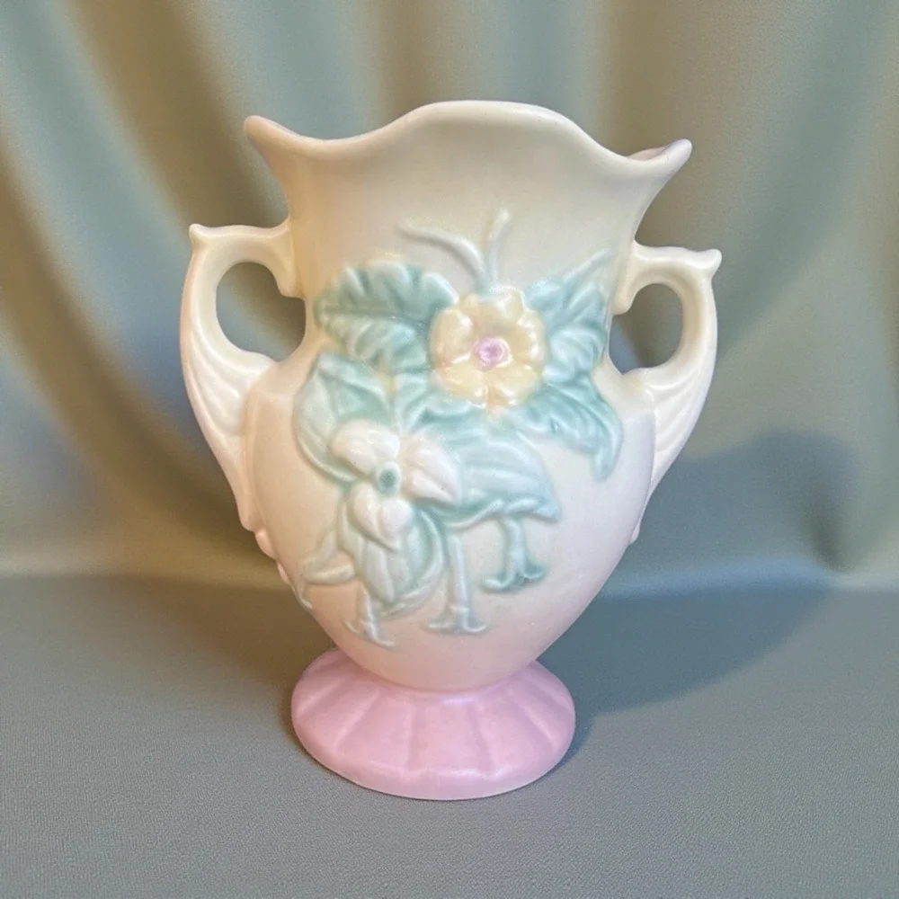 Vintage Hull Vase MCM Yellow Art Nouveau Pottery Wildflower Floral #W-4 6 1/2